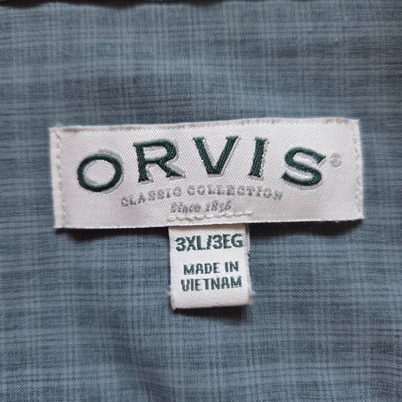 Orvis Classic Collection Button Up Shirt Mens 3XL Polyester Outdoor Performance - Picture 7 of 9